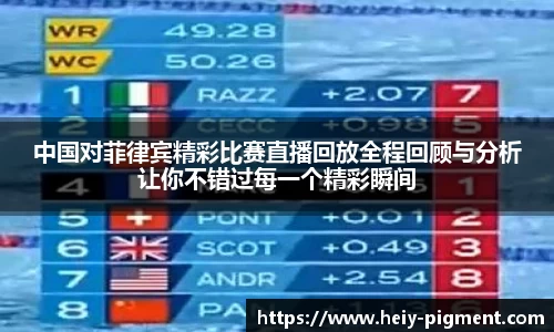 中国对菲律宾精彩比赛直播回放全程回顾与分析让你不错过每一个精彩瞬间
